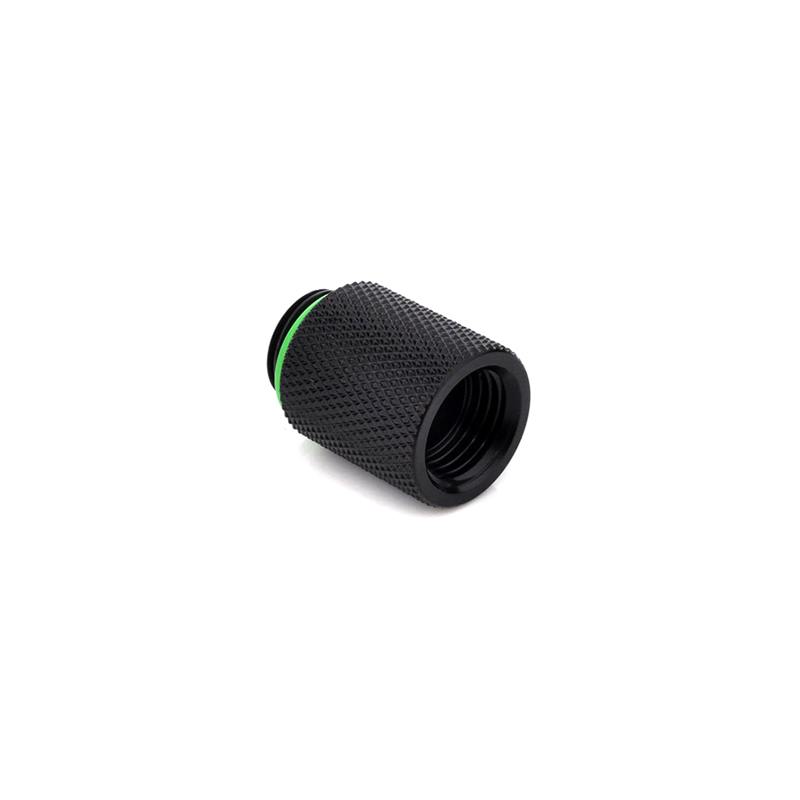 Bitspower 20mm Matte Black Extender Fitting - High-Quality PC Water Cooling Accessory for Custom Loop Builds