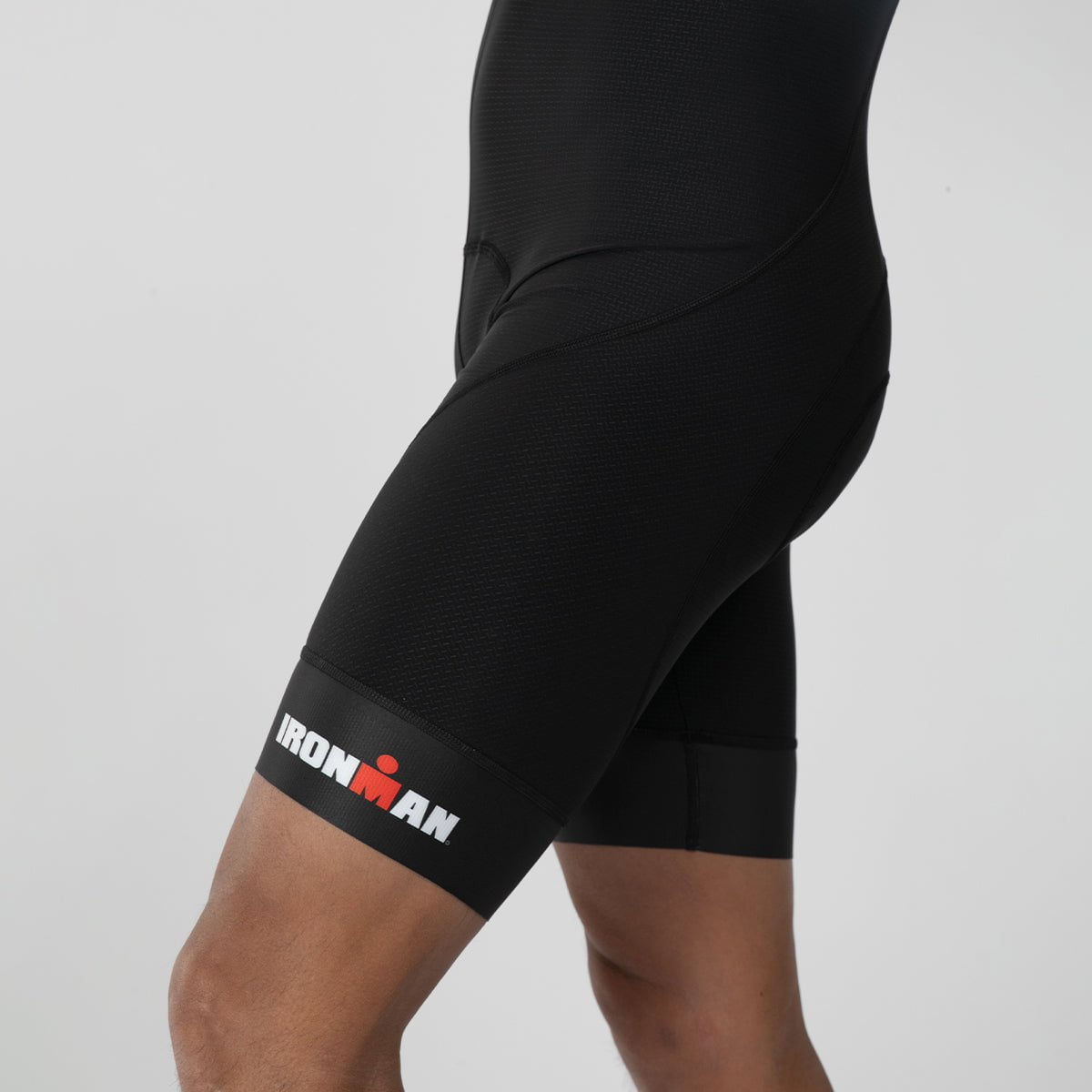 Ironman Men's Cycling Bib Shorts - Black Performance Bike Shorts for Triathlon & Endurance Training