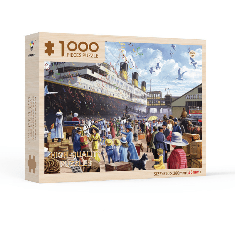 1000 Piece Adult Jigsaw Puzzle - Challenging & Relaxing Brain Teaser for Stress Relief, Home Decor & Family Game Night