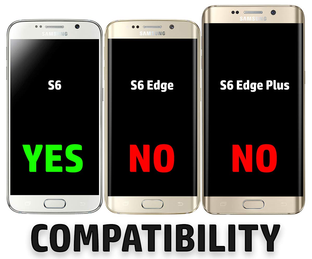 Transparent TPU Case for Samsung Galaxy S6 - Slim Clear Cover with Screen Protector for Daily Protection