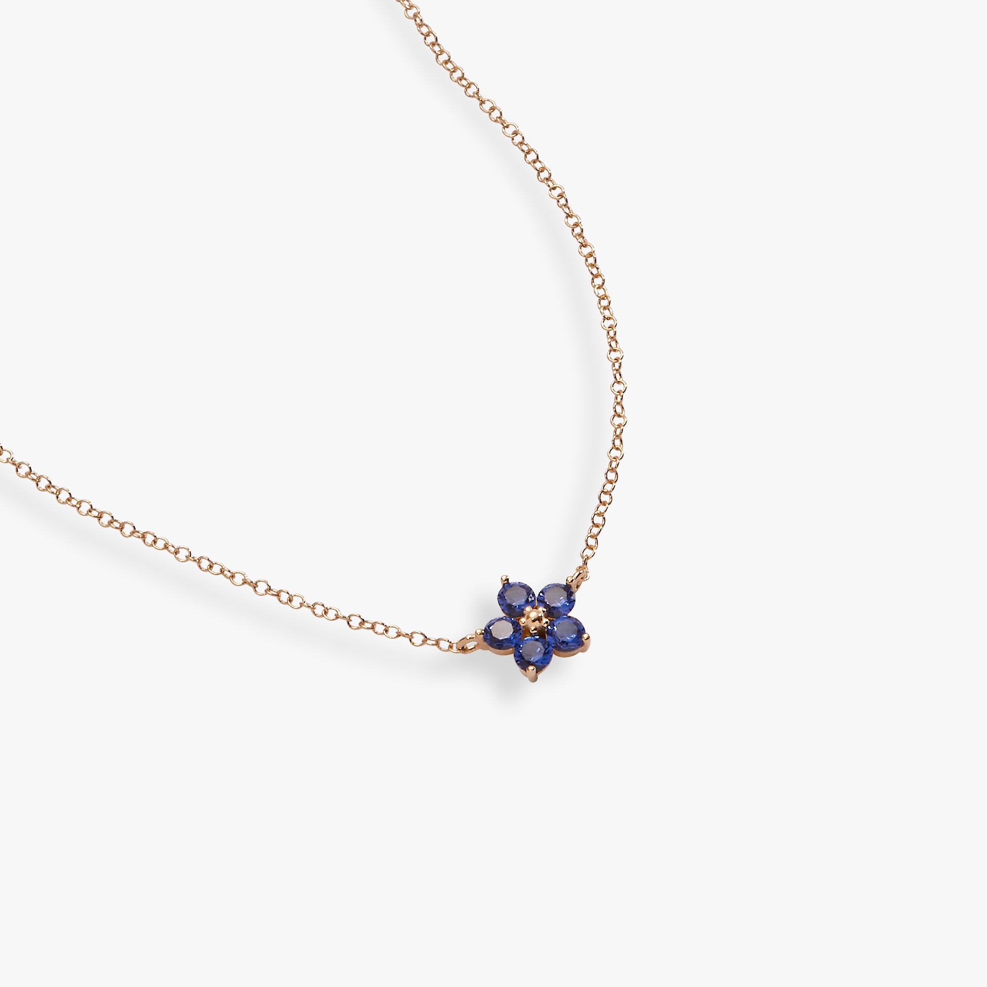 Elegant Crystal Forget Me Not Flower Necklace for Women - Perfect Gift for Anniversary, Birthday & Valentine's Day - Dainty Jewelry for Everyday Wear & Special Occasions
