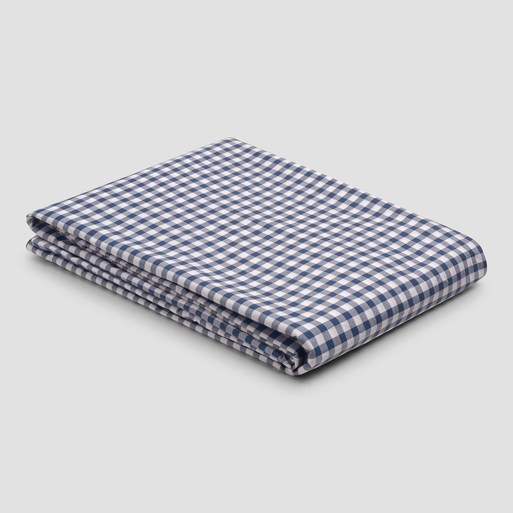 Indigo Small Gingham Cotton Duvet Cover - Soft & Breathable Bedding Set for Twin, Full & Queen Size Beds - Perfect for Cozy Bedrooms, Guest Rooms & Dorm Decor