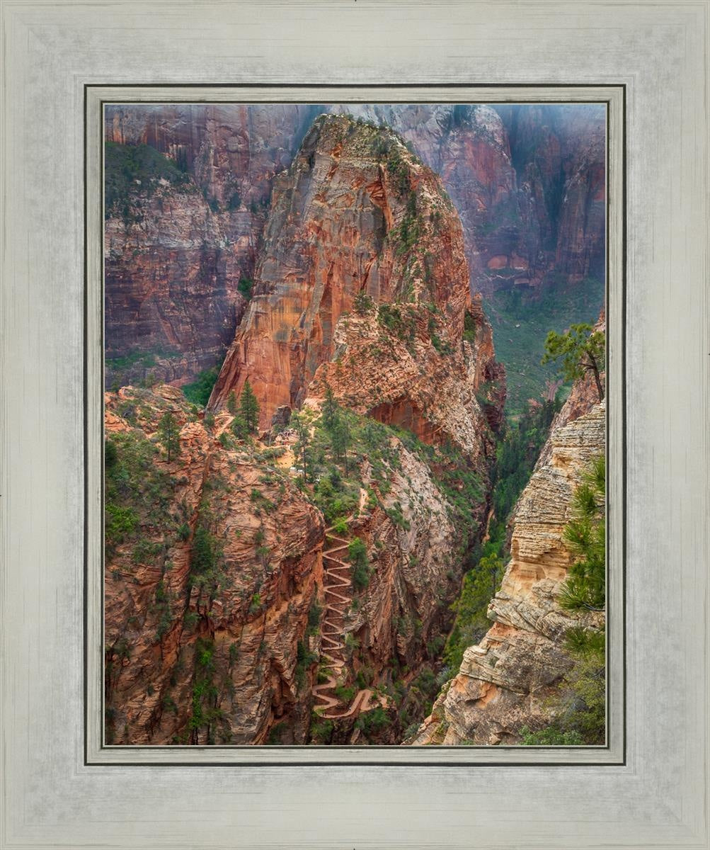 Angels Landing by Julie Kerr - Stunning Landscape Art Print for Home & Office Decor | Perfect for Living Rooms, Bedrooms, and Gifts