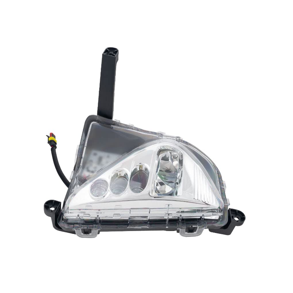 2016-2018 Toyota Prius LED DRL Fog Light Assembly with Switch - Direct Replacement Bumper Lamps for Improved Visibility in Rain & Fog Driving Conditions