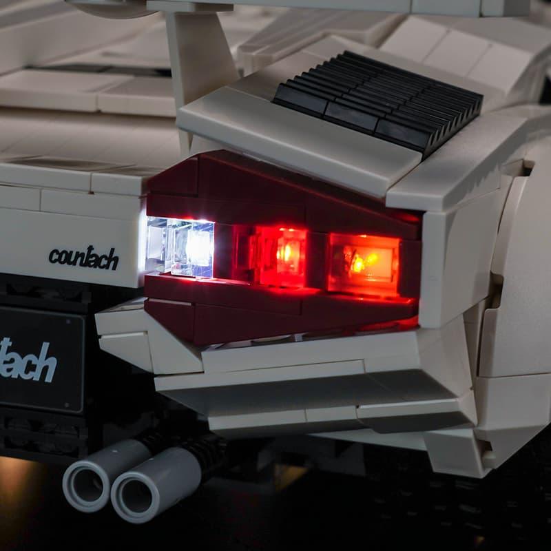 LEGO Lamborghini Countach 5000 Quattrovalvole 10337 Light Kit - LED Lighting Set for LEGO Technic Model Car - Perfect for Display & Nighttime Showcase