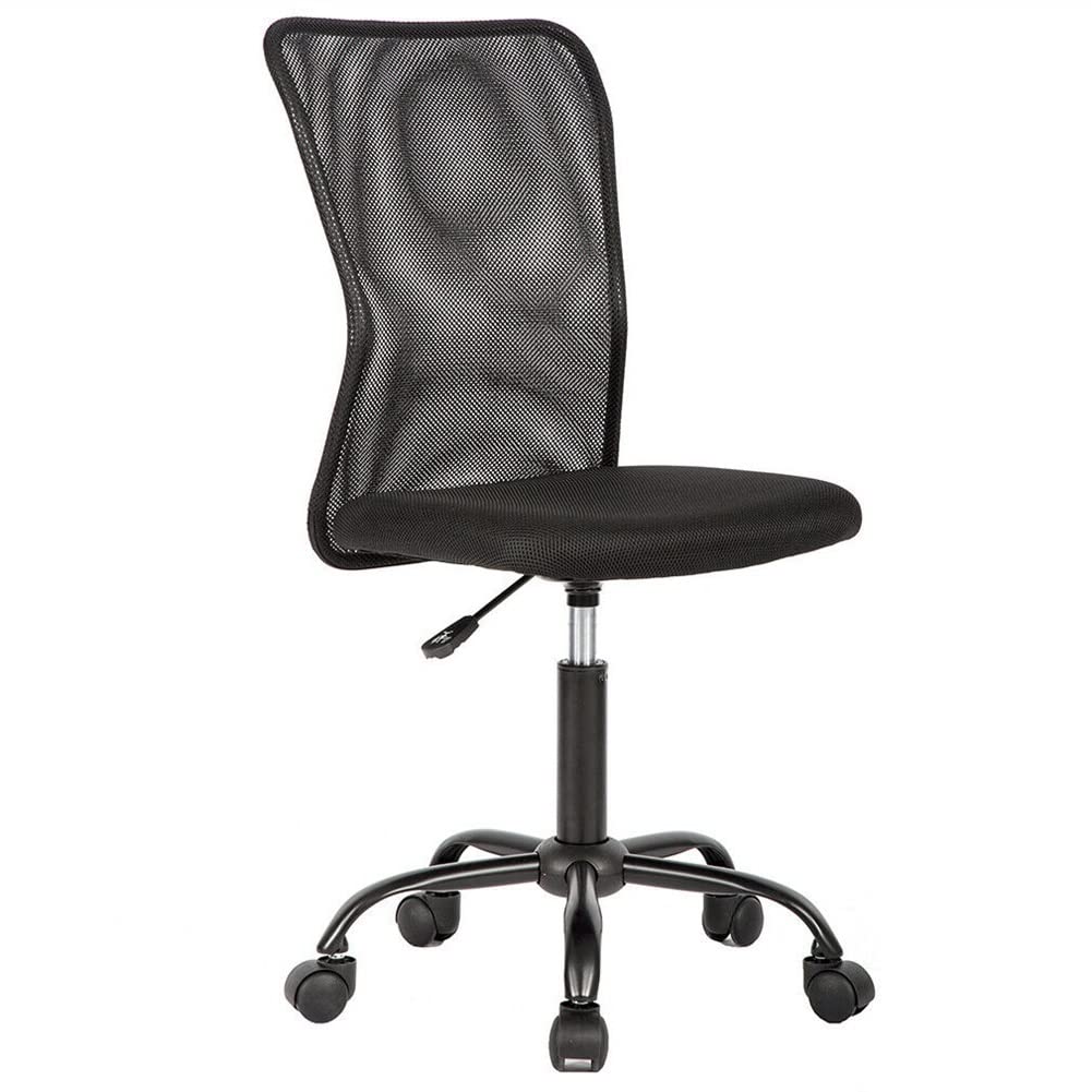 Ergonomic Mesh Office Chair with Lumbar Support - Black Swivel Computer Chair for Home & Office Workspace, Gaming, and Study Desk