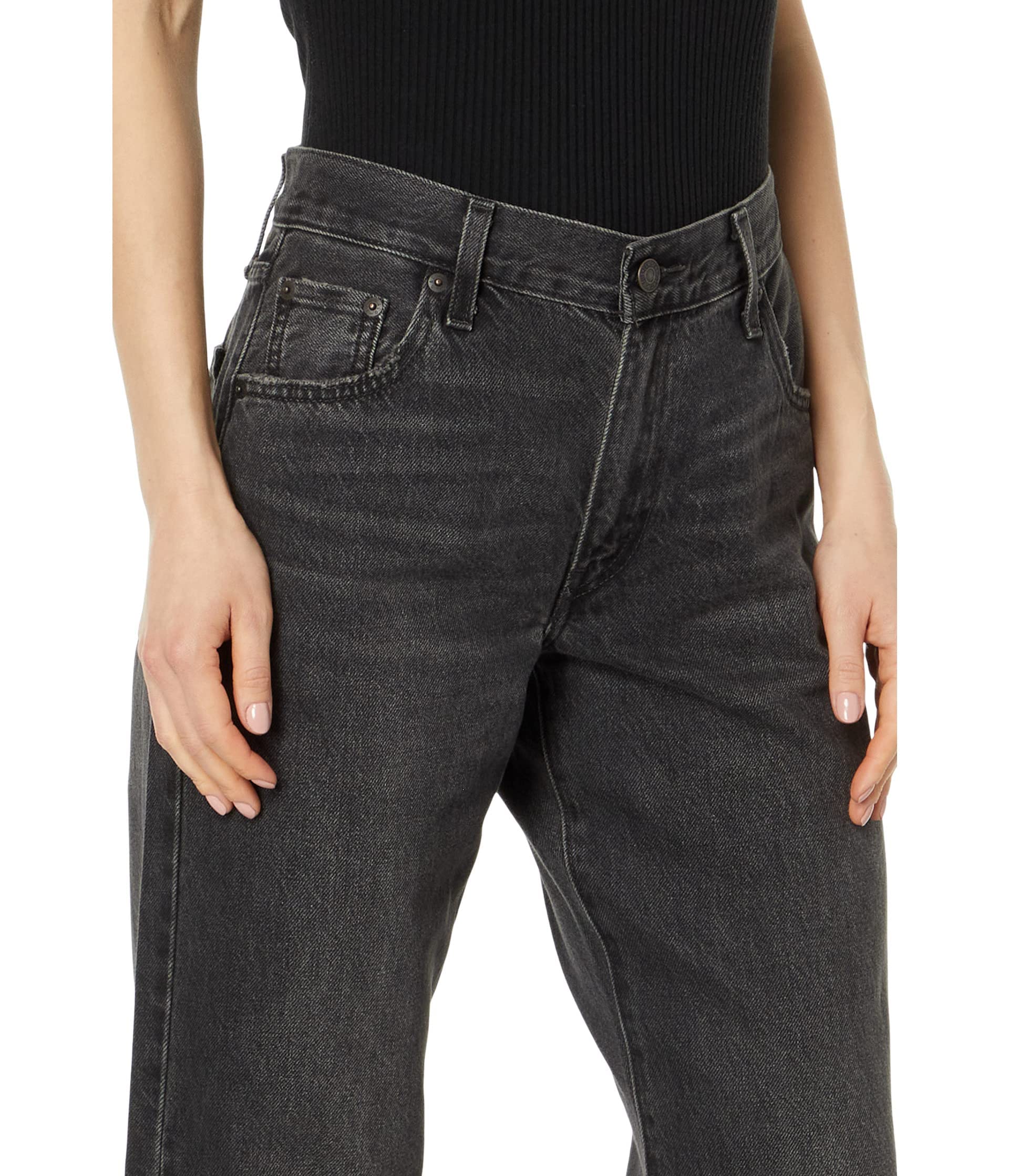 Levi's Women's Baggy Bootcut Jeans - High Waisted Distressed Denim Pants for Casual Wear & Night Out