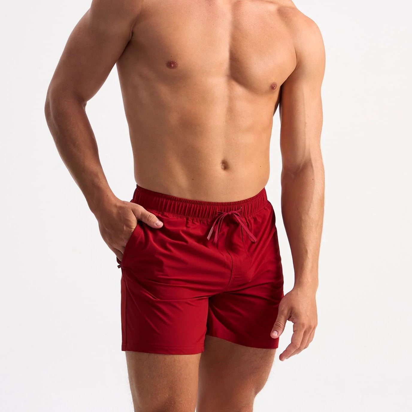Teamm8 Bolt 5 Short Sleeve Running Shirt - Red | Moisture Wicking Athletic Top for Men | Perfect for Jogging, Gym Workouts & Outdoor Sports