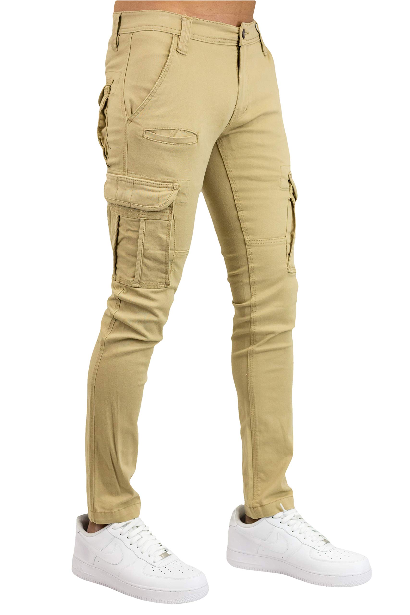 Bleecker and Mercer Men's Utility Cargo Pants - Durable Work Pants with Multiple Pockets for Outdoor, Hiking & Casual Wear