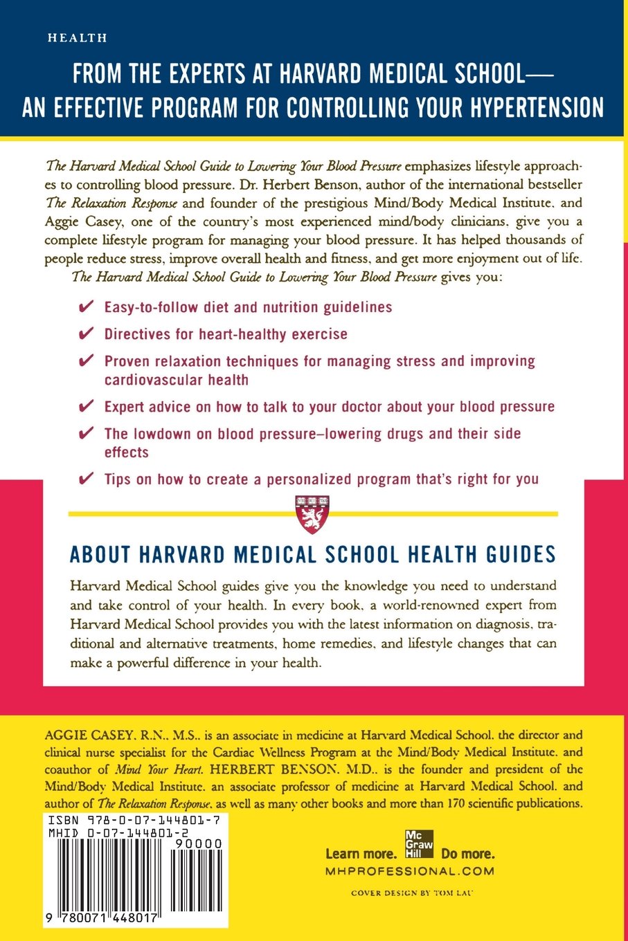 Harvard Blood Pressure Guide - Lower BP Naturally for Home & Office
