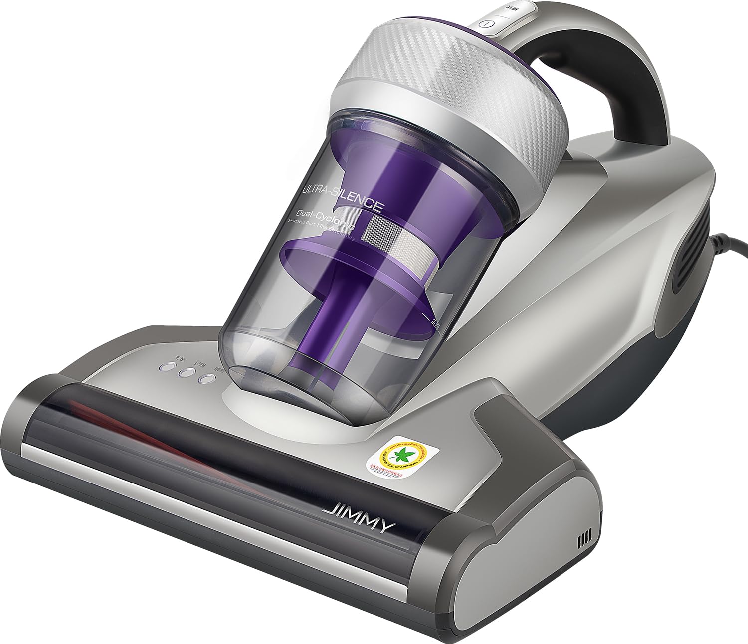 Jimmy Mattress Vacuum Cleaner with UV-C Light & 140°F Heat - 14KPa 480W Powerful Handheld Vacuum for Dust, Allergens & Pet Hair (JV35 Corded) - Perfect for Mattress Cleaning, Allergy Relief & Pet Hair Removal