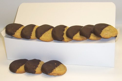 Premium Scott's Cakes Half-Dipped Peanut Butter Cookies with Rich Dark Chocolate - Gourmet White Gift Box | Perfect for Holiday Gifts, Birthday Treats & Corporate Events