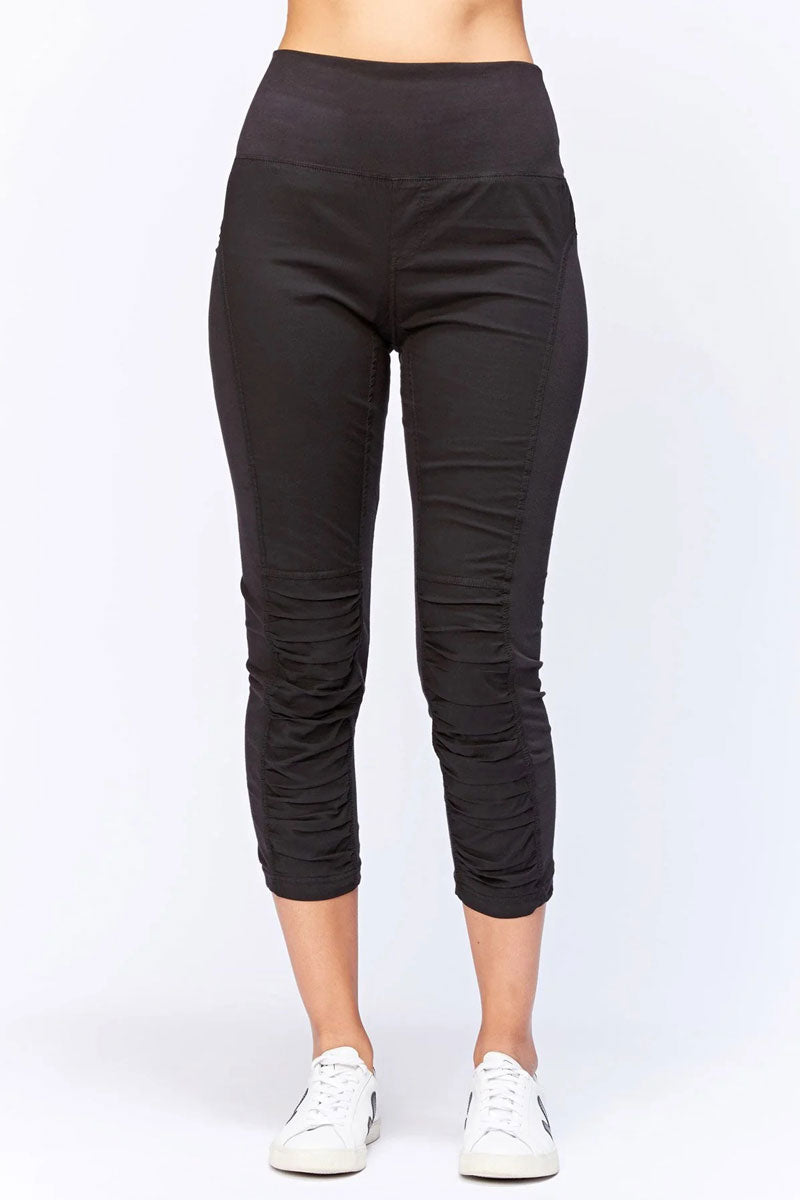 High Waist Jetter Crop Leggings for Women - Comfortable Workout Yoga Pants with Tummy Control - Perfect for Running, Gym & Lounge Wear
