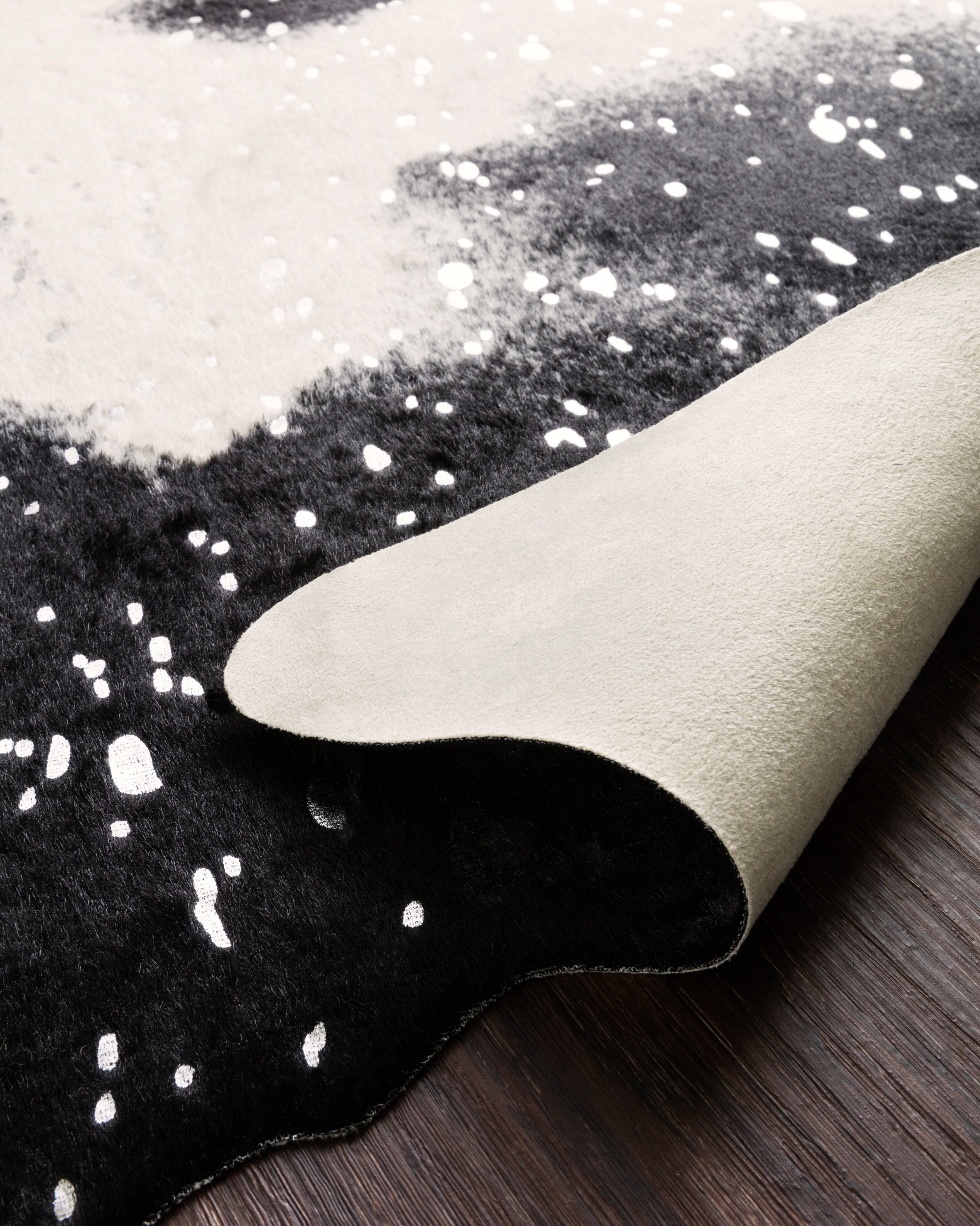 Loloi II Bryce Area Rug - Black & Silver Modern Design for Living Room, Bedroom, or Office Decor