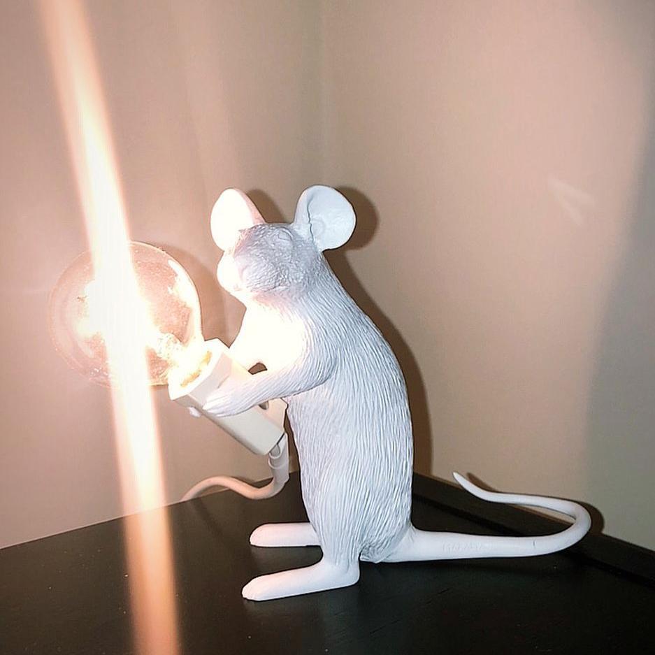 USB Rechargeable Wireless LED Mouse Table Light - Adjustable Brightness for Laptop, Office, Reading & Night Use