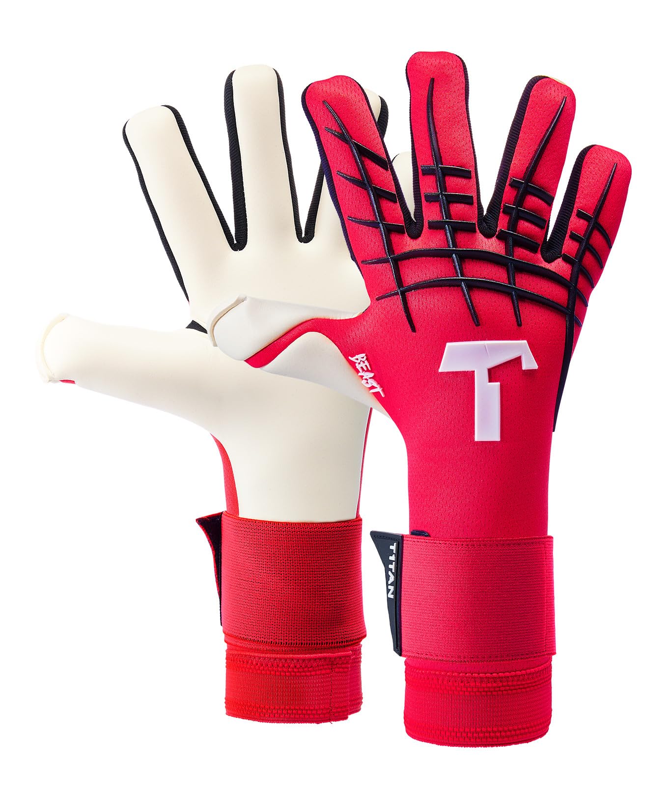 **T1TAN Beast Goalkeeper Gloves - Finger Protection Free - Professional Soccer Goalie Gloves for Adults & Youth (Men & Women) - Sizes 6-11 - Perfect for Training, Matches & Outdoor Games**