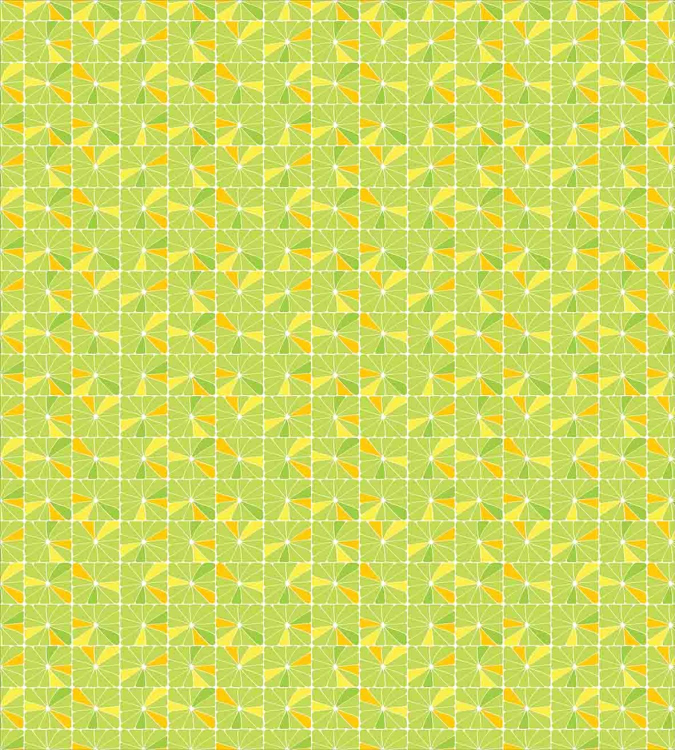 Lunarable Geometric Duvet Cover Set - Summer Abstract Lime & Lemon Square Pattern Bedding - 2 Duvet Covers & 2 Pillowcases - 2 Pack California King Size - Apple Green & Orange - Perfect for Modern Bedrooms & Guest Rooms