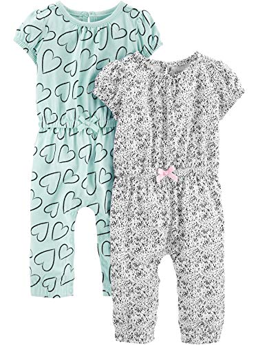 Mint Green Hearts/White Dots