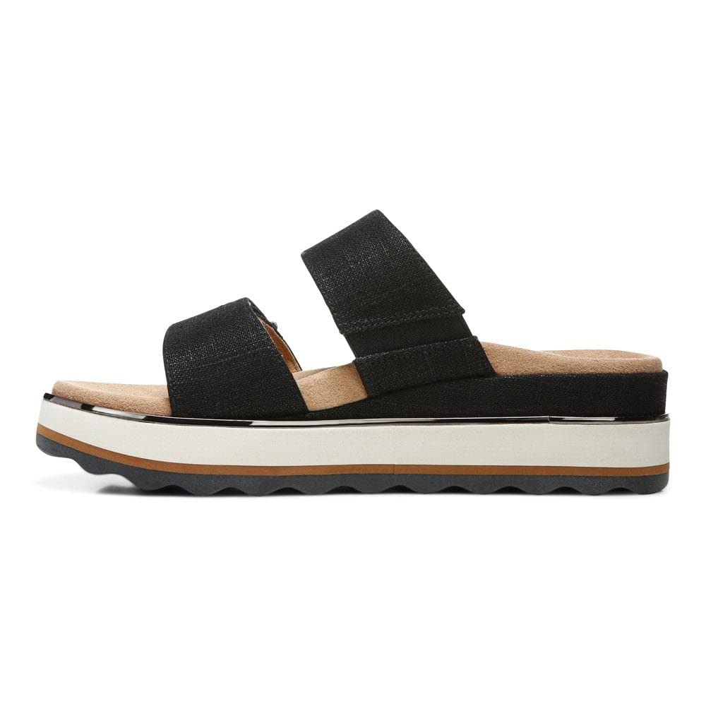 Vionic Women's Phoenix Brandie Slide Platform Sandal - Orthotic Arch Support Sandals with Cushioned Outsole | Comfortable Slip-On Flatform Shoes for Women Sizes 5-11 | Perfect for Walking, Travel & Summer Outfits