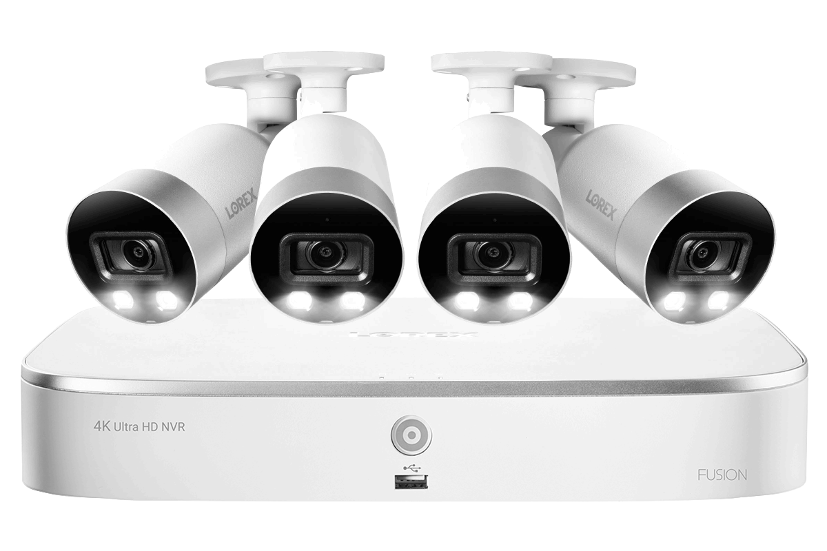 4K Ultra HD 8 Channel IP Security Camera System with 4 Smart Deterrence 4K (8MP) Outdoor Cameras | Smart Motion Detection, Night Vision & Alexa/Google Assistant Voice Control | Ideal for Home, Office & Business Surveillance