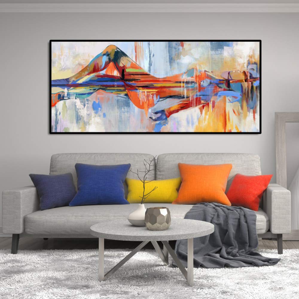 Hand-Painted Oil Painting on Canvas - Classical Abstract Female Figure Art, 100% Handmade Colorful Graffiti Wall Decor for Living Room, Bedroom & Nursery | Unique Pop Art Home Decor for Modern Interiors