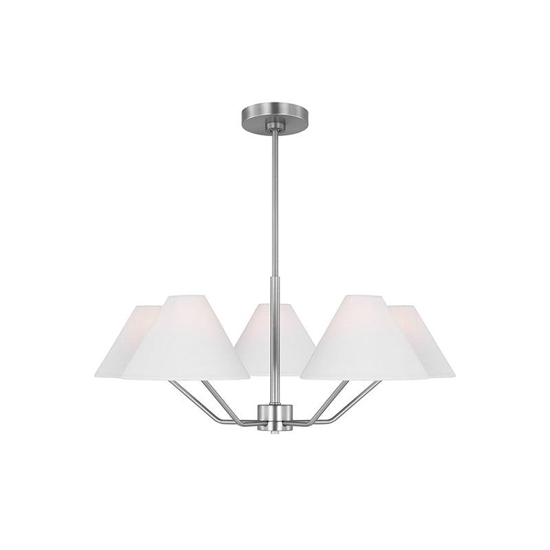 Burke Chandelier - Elegant Crystal Ceiling Light Fixture for Dining Room, Living Room & Bedroom | Perfect for Home Decor & Wedding Venue Lighting