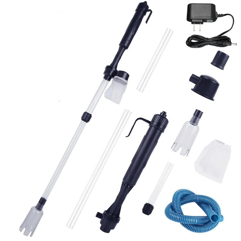 Electric Gravel Cleaner for Aquarium - Automatic Fish Tank Vacuum & Water Changer with US Plug 110V - Perfect for Cleaning Sand, Gravel & Maintaining Freshwater Tanks
