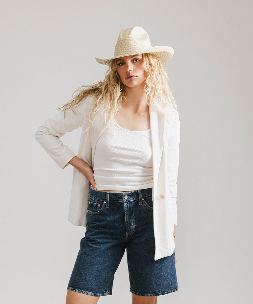 Linny Straw Cowboy Hat for Women - Western Style Sun Hat with Wide Brim - Perfect for Outdoor, Beach, Rodeo & Country Music Festivals