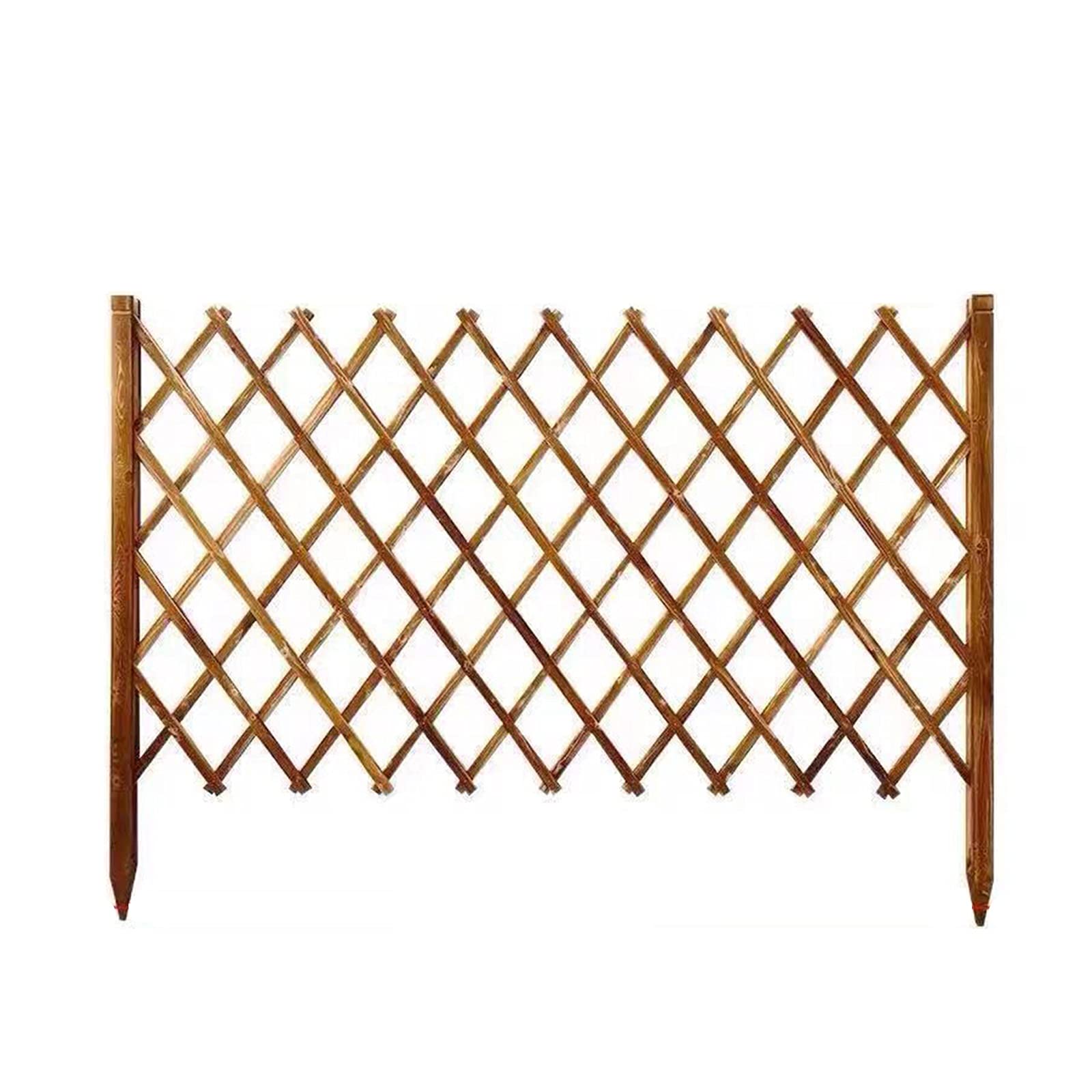 Expandable Wooden Garden Fence Decorations - 70x180CM Christmas Tree Fence for Indoor & Outdoor Use, Hanging Plant Pots, Privacy Screen - Perfect for Patio, Yard, and Holiday Decor