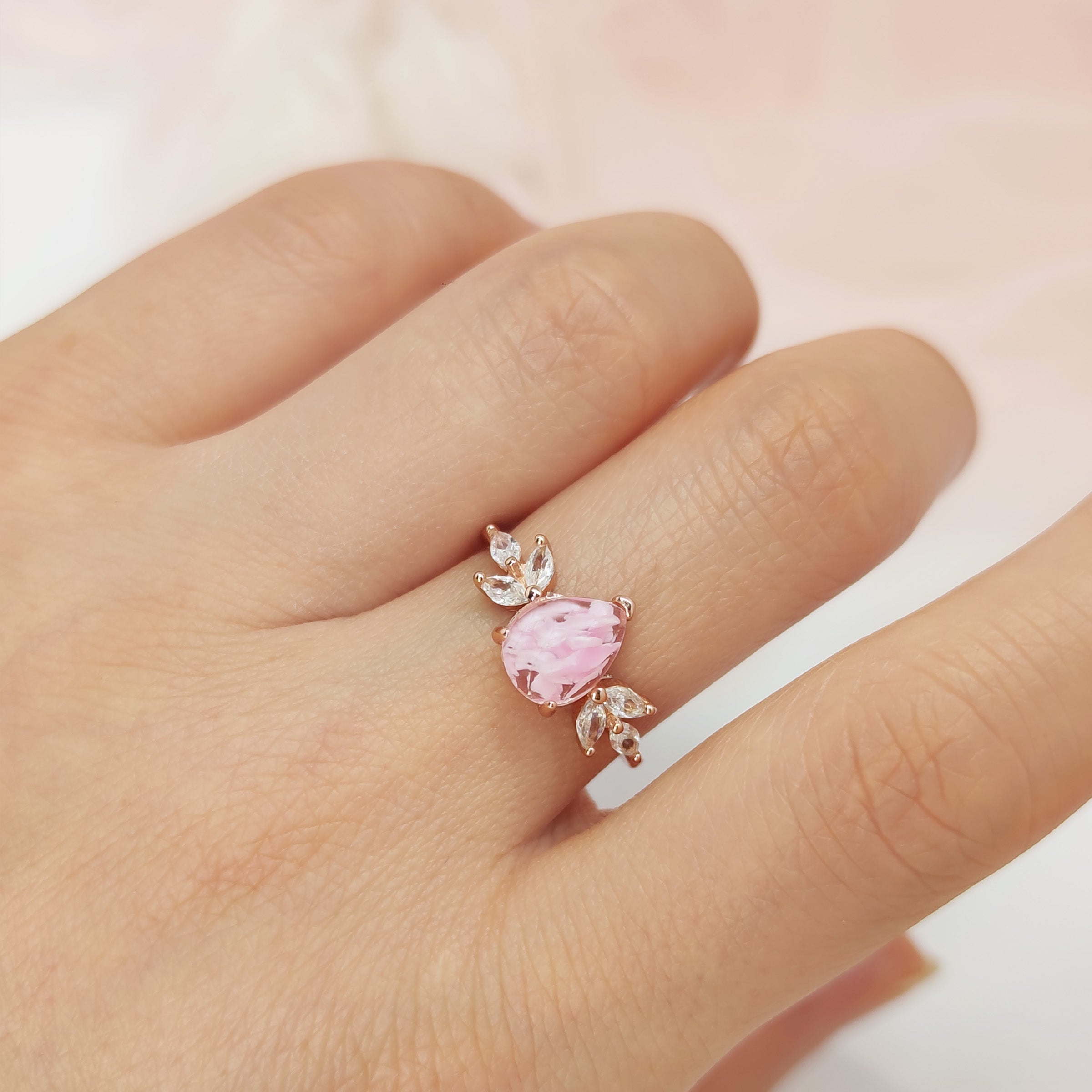Soul's Journey Teardrop Pregnancy Test Ring - Accurate Early Detection, Elegant Jewelry Design for Women - Perfect for Gifts, Announcements & Special Moments