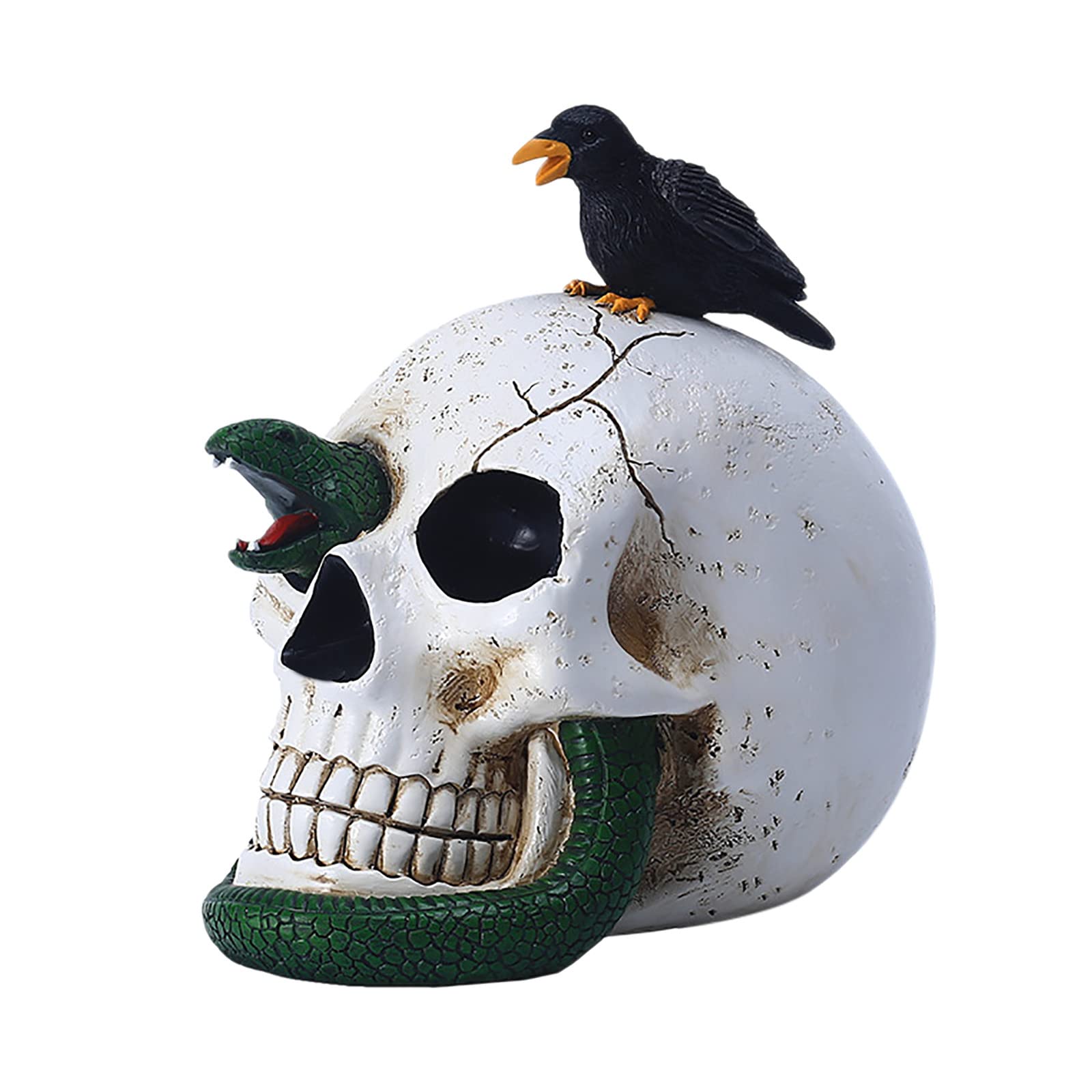 Halloween Outdoor Decorations - Spooky Resin Crafts for House, Party & Office - Scary Halloween Props & Pattern Decor for Front Yard, Indoor & Workplace