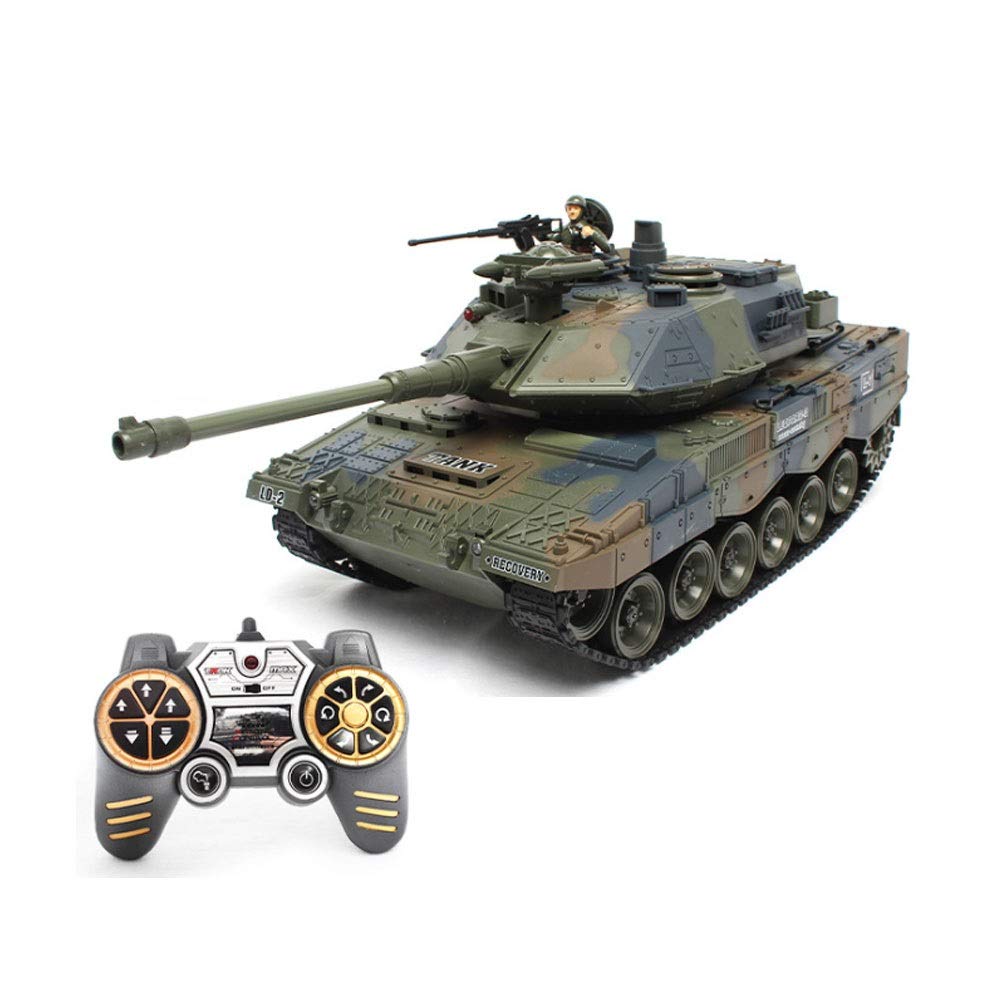 1:18 Scale Remote Control Metal Water Pump Tank Toy - 2.4GHz RC Simulation Crawler Vehicle for Kids | Birthday Gift for Boys Girls | Compatible with Paw Patrol & Frozen Dolls (Size A) - Outdoor Play, Backyard Adventures & Pretend Battle Scenes