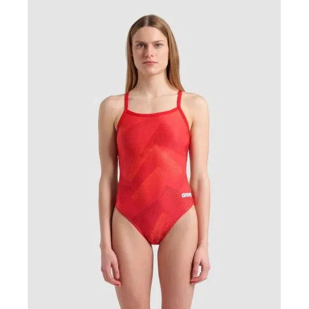 Halftone Challenge Back One Piece Swimwear - Stylish & Comfortable Bikini Top for Women - Perfect for Beach, Pool & Summer Vacations