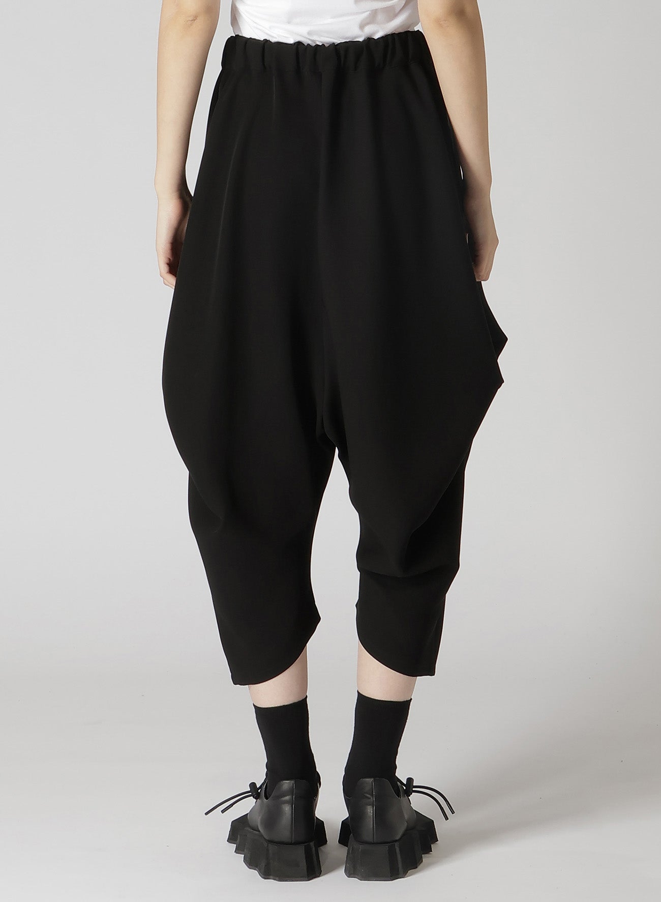 Double Satin High-Waist Darted Wide-Leg Pants for Women - Elegant Formal & Office Wear - Plus Size Available