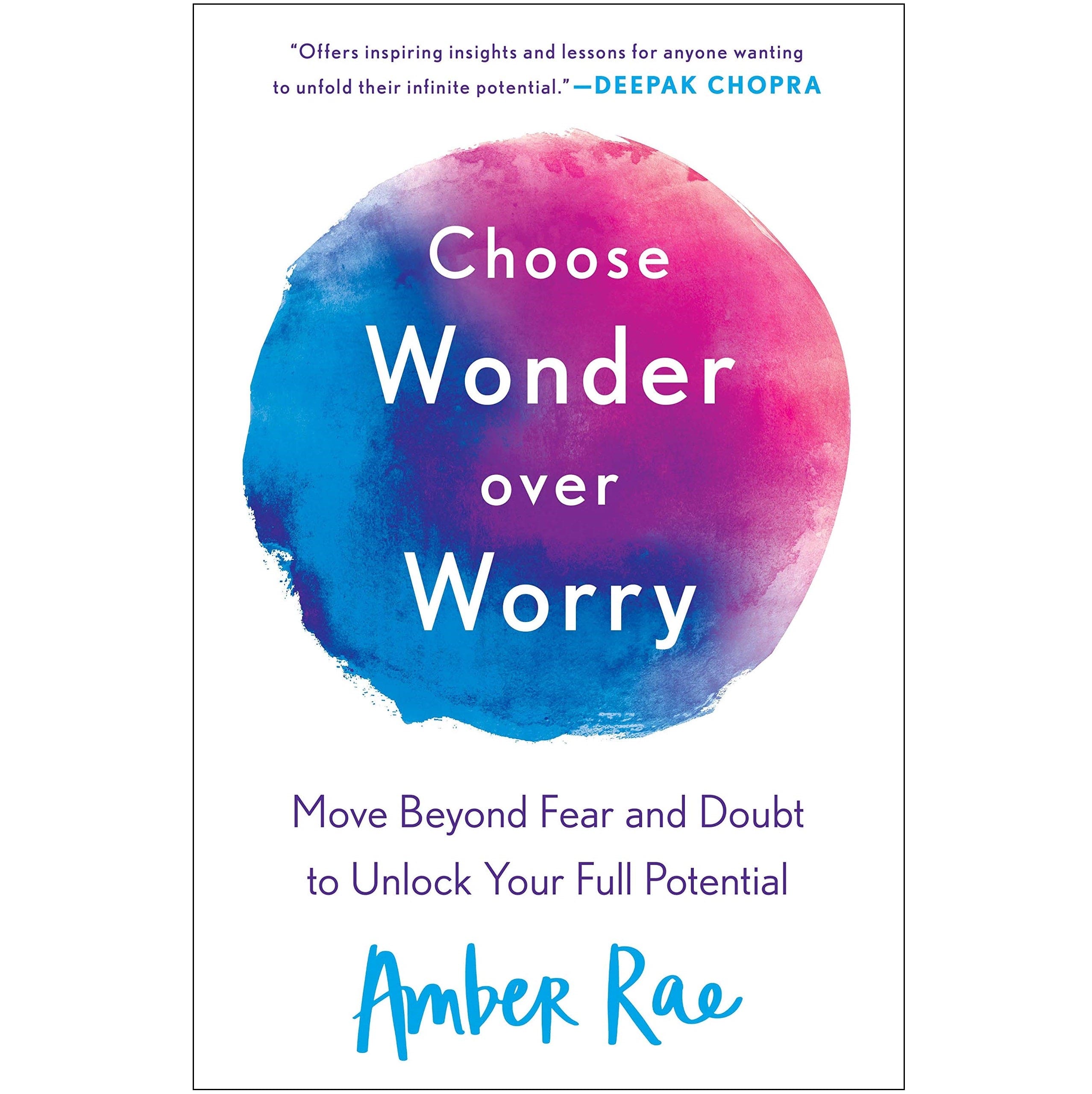 Choose Wonder Over Worry - Inspirational Wall Art Decor for Home, Office & Gifts | Motivational Quote Print for Living Room, Bedroom & Workspace
