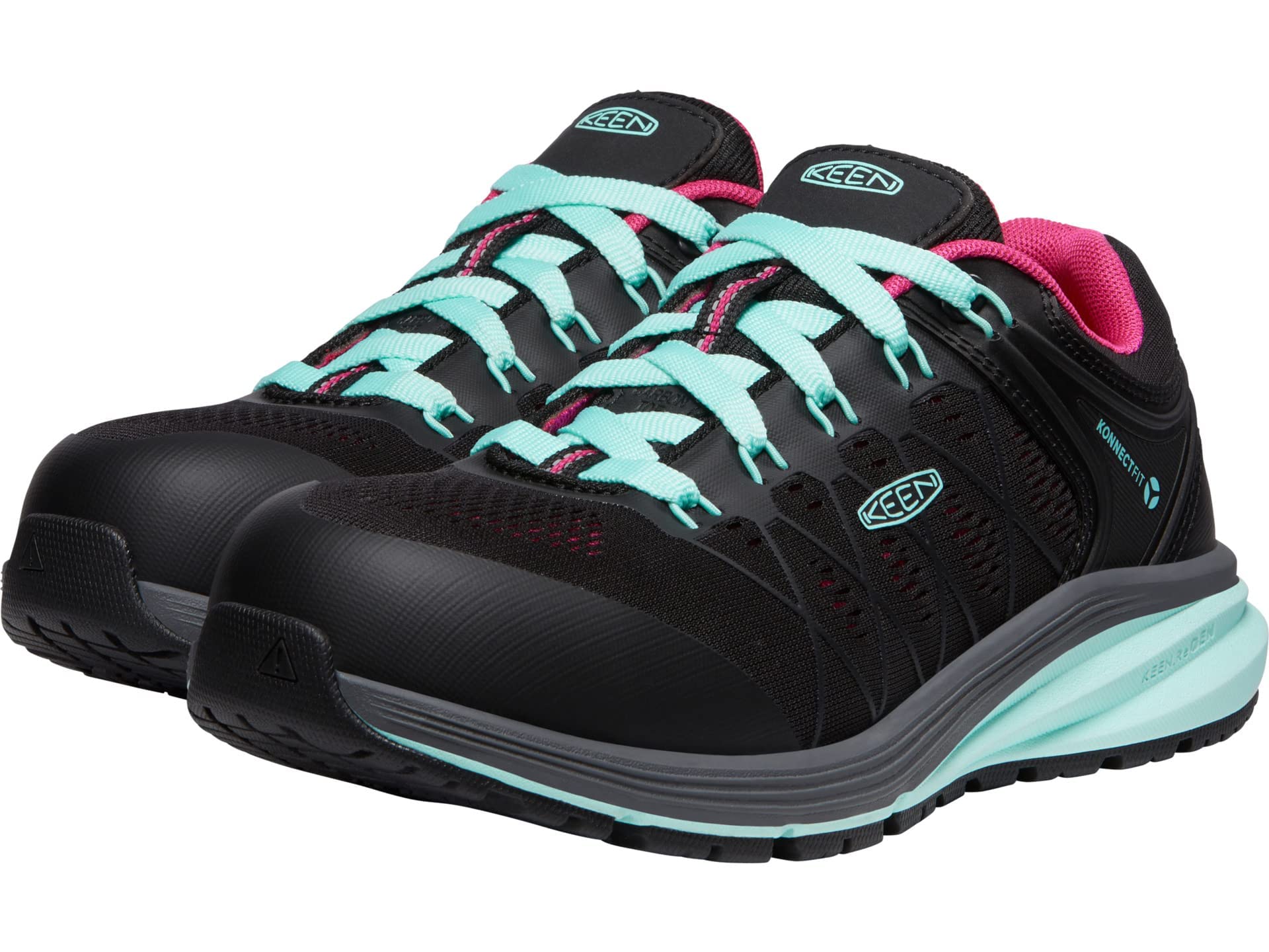 KEEN Utility Women's Vista Energy Low Height Composite Toe Work Sneakers - Lightweight Safety Shoes for Construction, Warehouse & Industrial Work