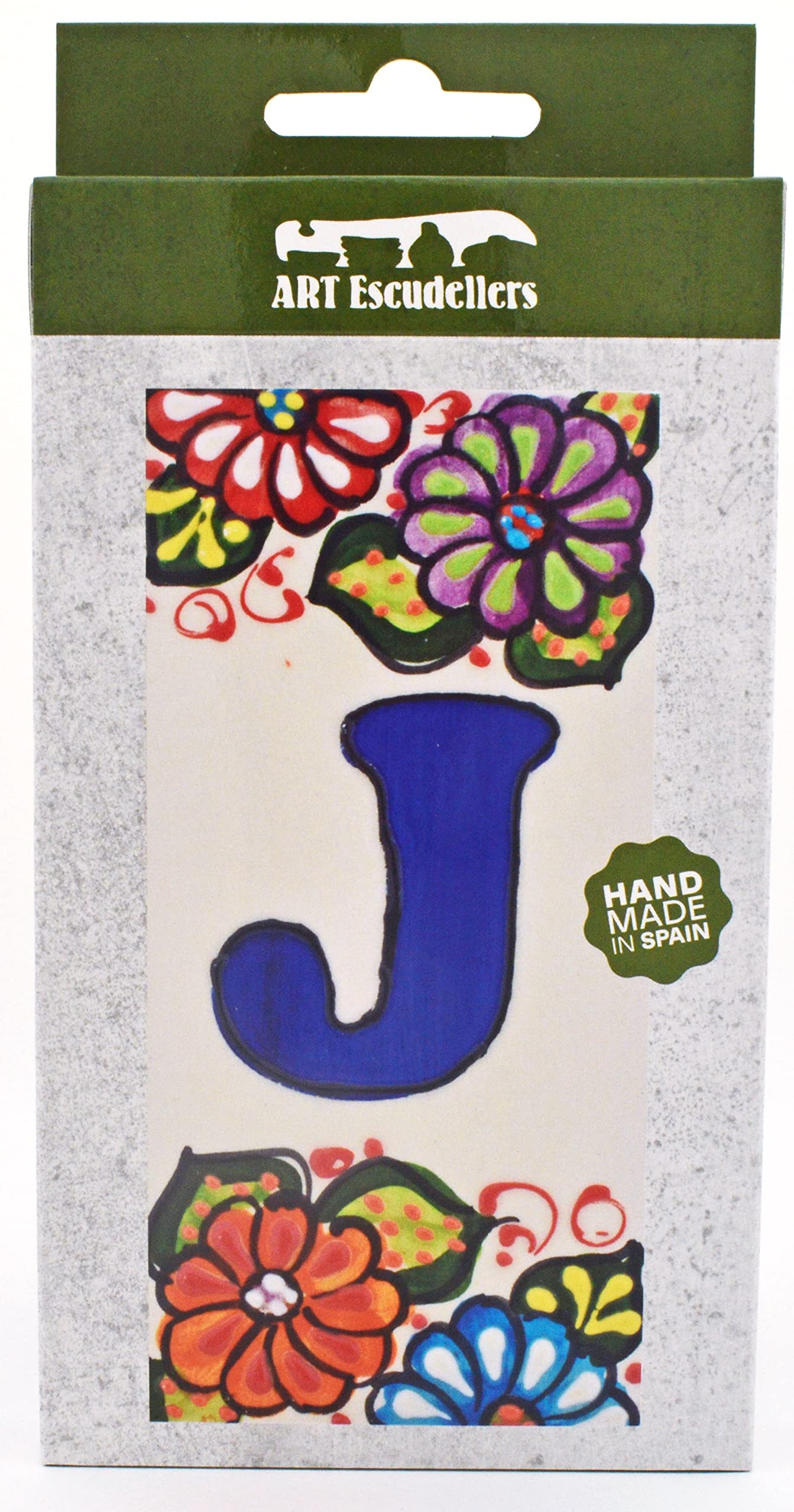6 Inch Hand Painted House Letter Tiles - Custom Address Signs, Names & Numbers for Home Decor - Durable Outdoor Garden Letters (Letter 