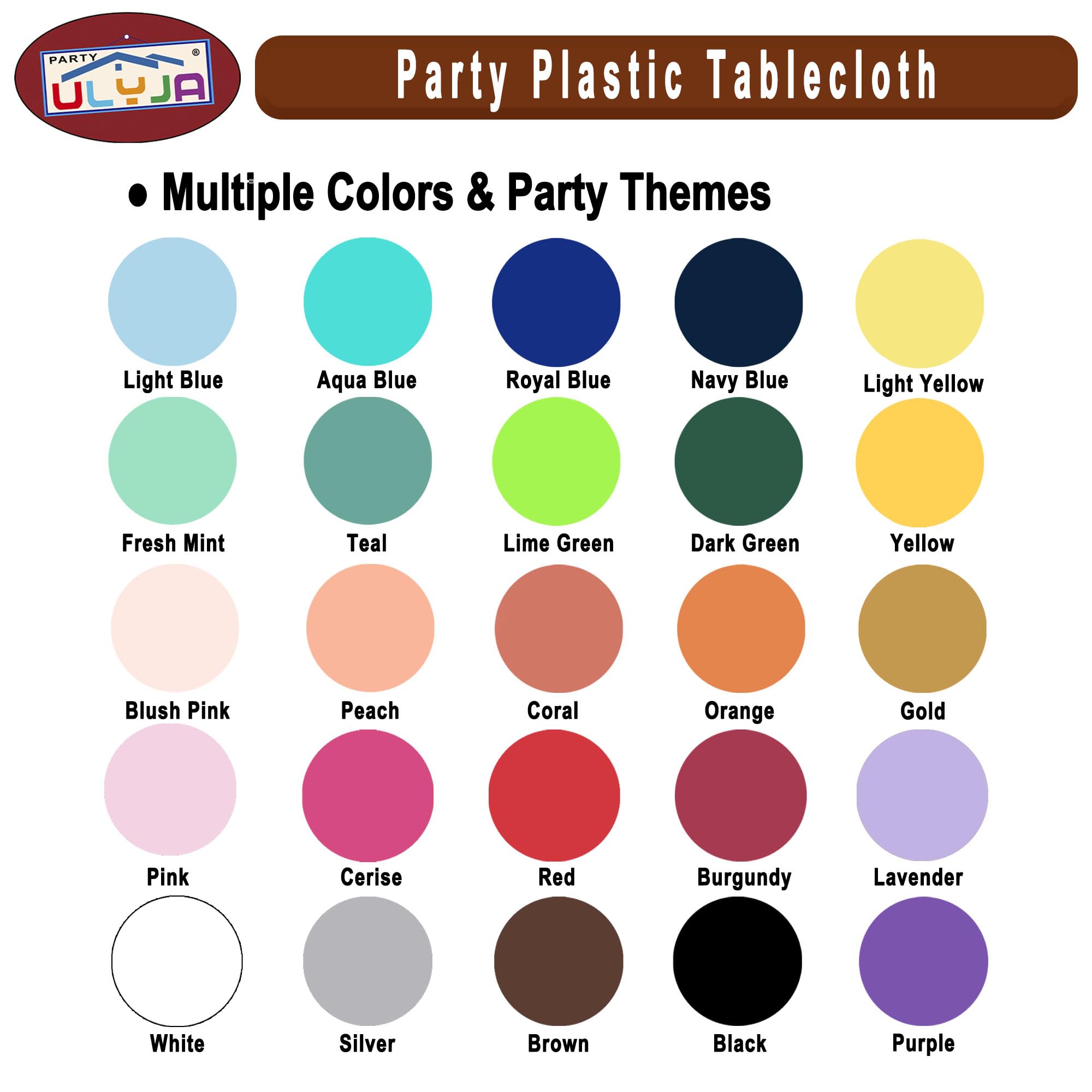 Premium Lime Green Plastic Tablecloths - 3 Pack Disposable Round Table Covers (84 Inches) for Parties, Dining & Kitchen Decor | Waterproof & Easy Clean for Indoor/Outdoor Events