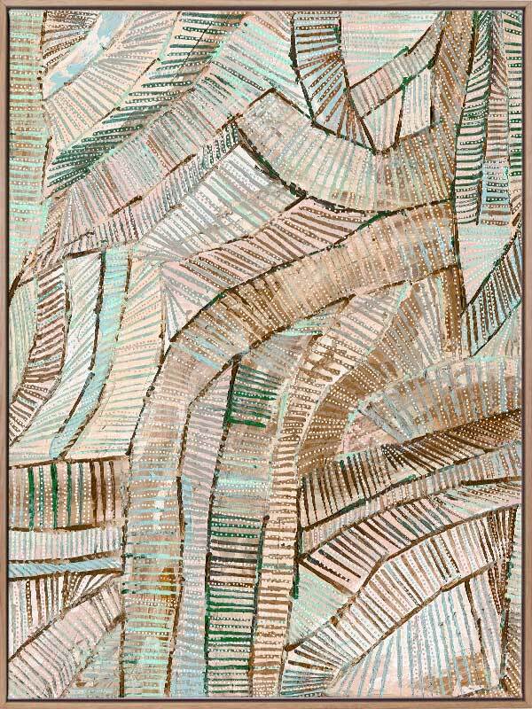 Dhala Bu Nya Bula Green Canvas Art Print - Modern African Wall Decor for Living Room, Bedroom & Office - Perfect for Home & Office Decor