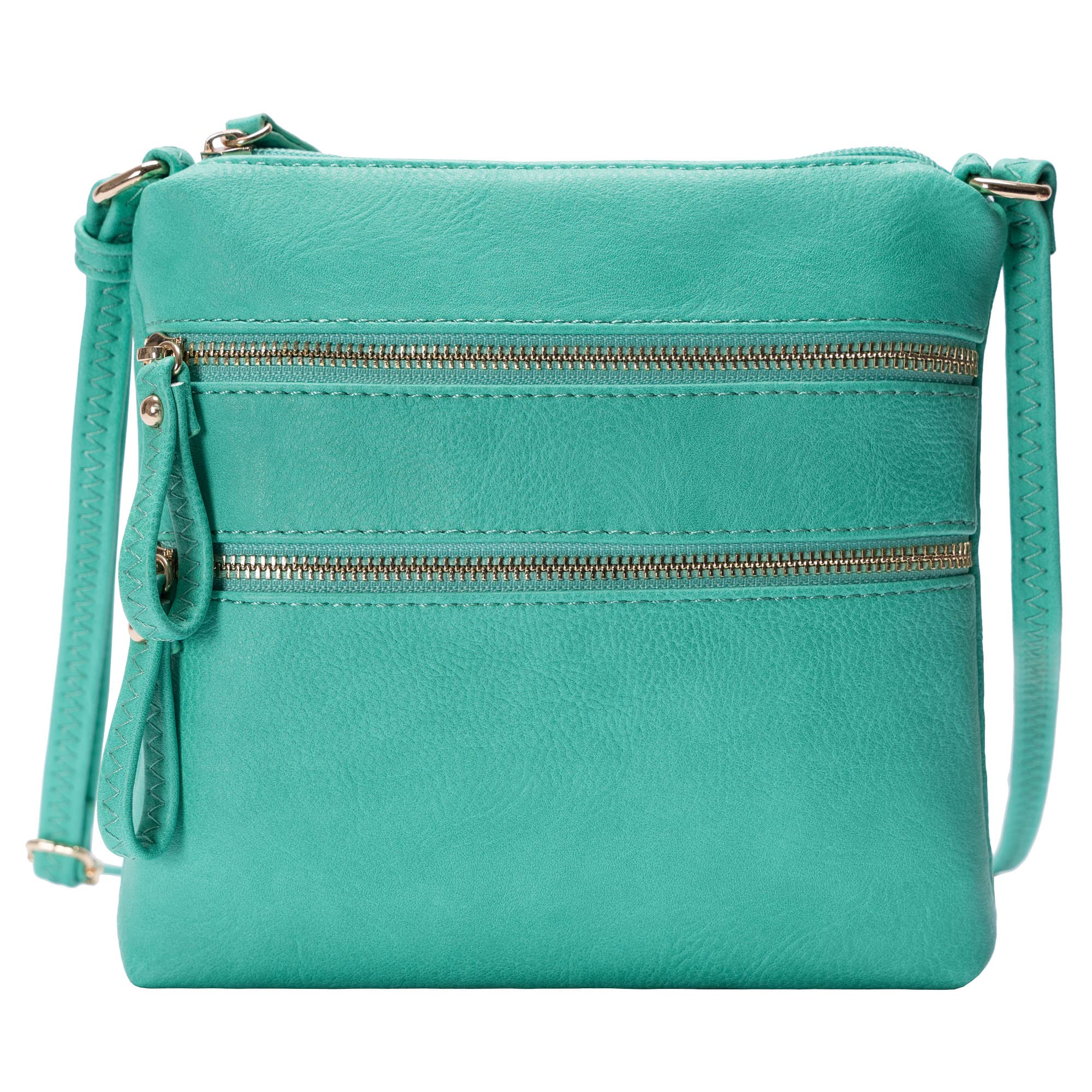 Solene Small Crossbody Bag with Multiple Zipper Pockets & Adjustable Strap - Lightweight Travel Purse, Everyday Messenger Pouch for Women - Perfect for Work, Shopping & Travel Accessories Organization
