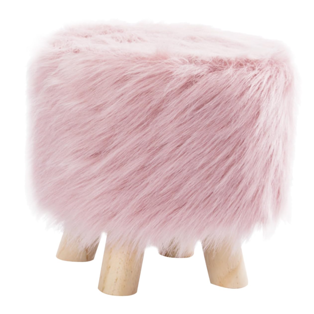 Soft Plush Kids Step Stool - Low Height Foot Stool for Toddlers Hand Washing & Bathroom Use - Non-Slip Cushioned Bench for Home, Nursery & Playroom