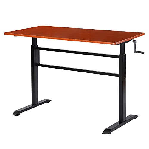 Teak Top/Black Legs