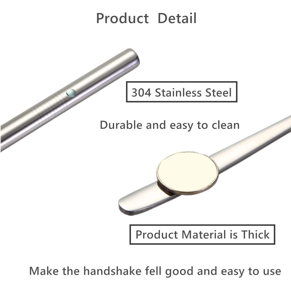 Sevend Reusable Stainless Steel Flatware Set - 8-Piece Portable Camping & Office Lunch Utensils (Knife, Fork, Spoon, Straw) | Eco-Friendly Cutlery for Travel, Picnics, Hiking & Everyday Use