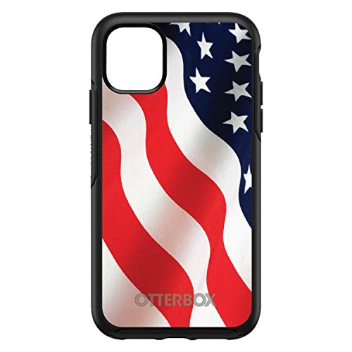 Red White Blue United States Flag USA On Black Case