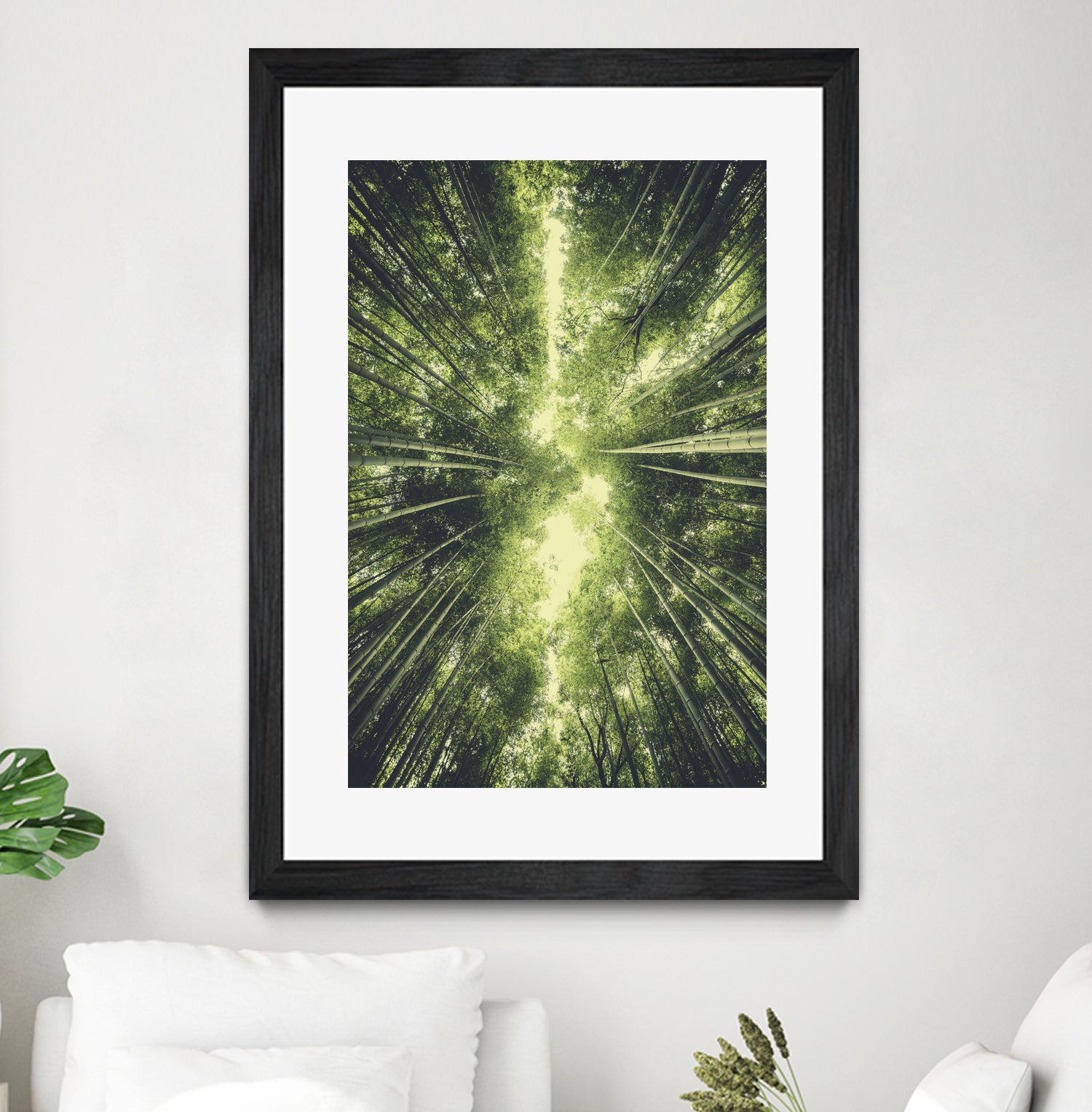 Bamboo Forest II Wall Art - Handmade Asian Inspired Canvas Painting for Home & Office Decor | Perfect for Living Room, Bedroom, or Meditation Space