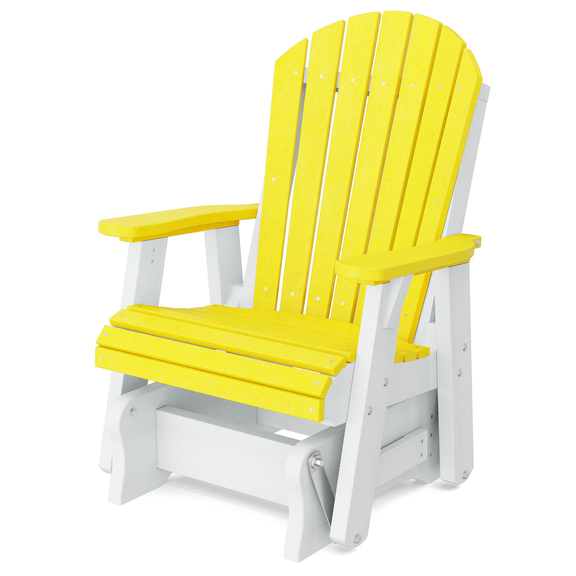 Heritage Single Glider Rocking Chair - Classic Wooden Nursery Glider for Baby Room, Breastfeeding & Relaxation - Perfect for Nurseries, Bedrooms & Living Rooms