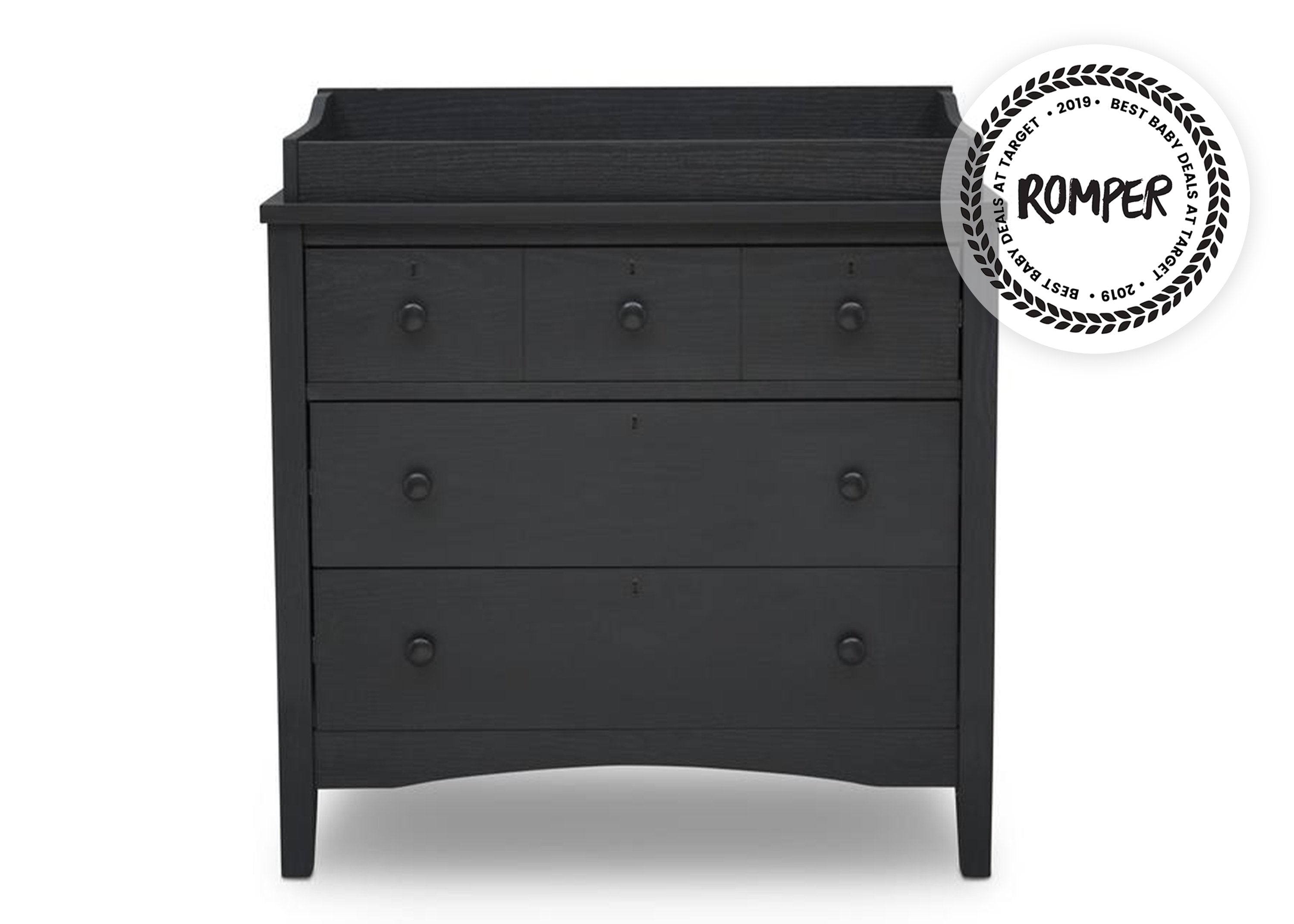 Farmhouse Style 3-Drawer Dresser with Changing Top - Nursery Storage Solution for Baby Essentials & Bedroom Organization