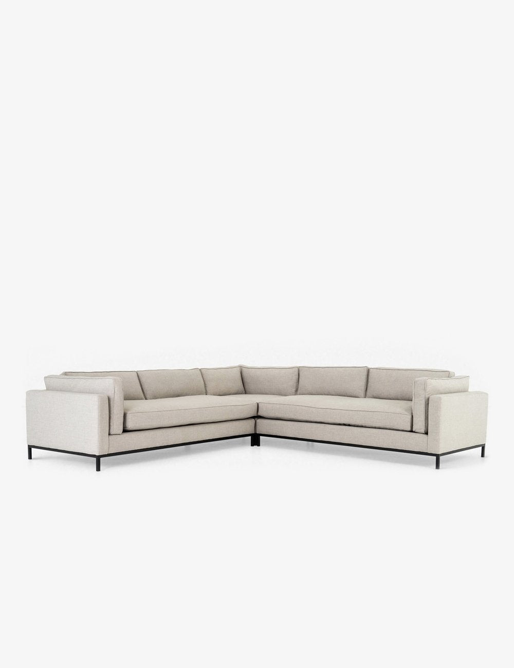 Fritzie Corner Sectional Sofa - Modern L-Shaped Couch for Living Room, Home Theater & Family Gatherings
