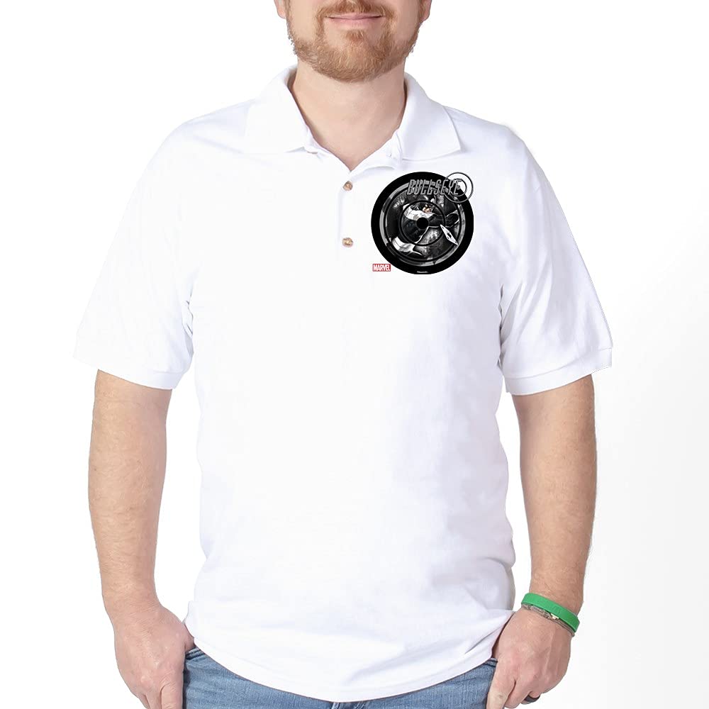 Bullseye Icon Golf Shirt - Men's Performance Polo for Golf & Casual Wear - Moisture Wicking & Breathable Fabric - Perfect for Golf Courses, Office & Outdoor Activities