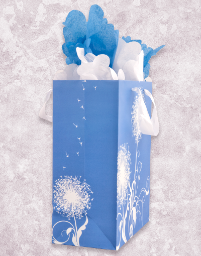 Dandelion Dreams Gift Bags - Elegant Party Favor Bags for Weddings, Baby Showers & Special Events | Bulk Pack of 20 | Perfect for DIY Crafts & Gift Wrapping